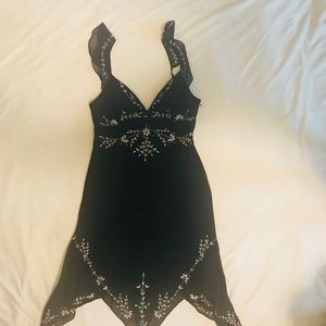 Bcbg silk black dress